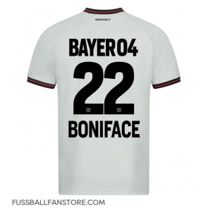 Bayer Leverkusen Victor Boniface #22 Replik Auswärtstrikot 2023-24 Kurzarm